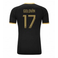 Fotbalové Dres AS Monaco Aleksandr Golovin #17 Venkovní 2023-24 Krátký Rukáv